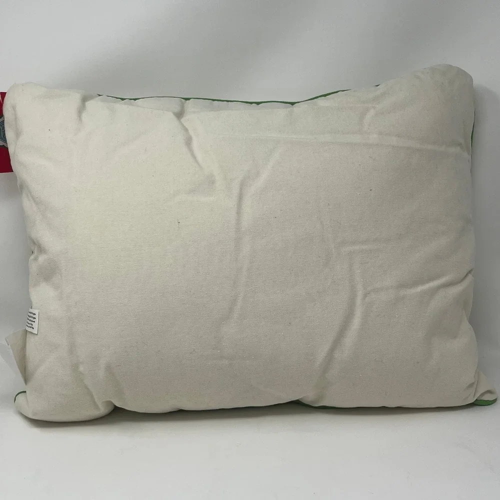 Christmas Pillow Deck The Halls Bow Wows Holly Pet Holiday Pug Basset Dachshund